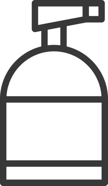 Koupelna Čistá Ikona Stylu Obrysu — Stockový vektor