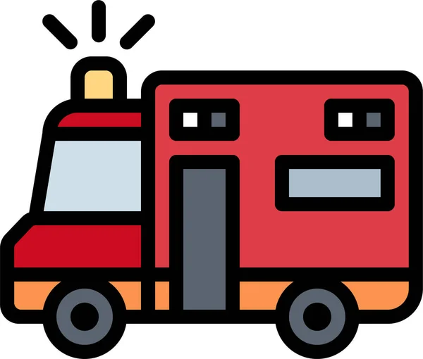 Ambulance Auto Noodpictogram Computer Internetbeveiliging Categorie — Stockvector