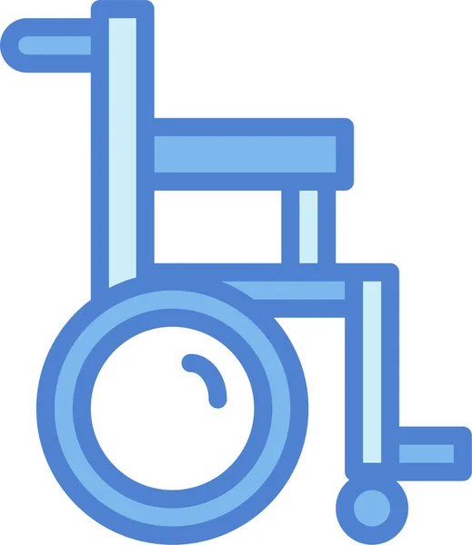 Disabled Medical Transport Icon Filledoutline Style — Stock Vector