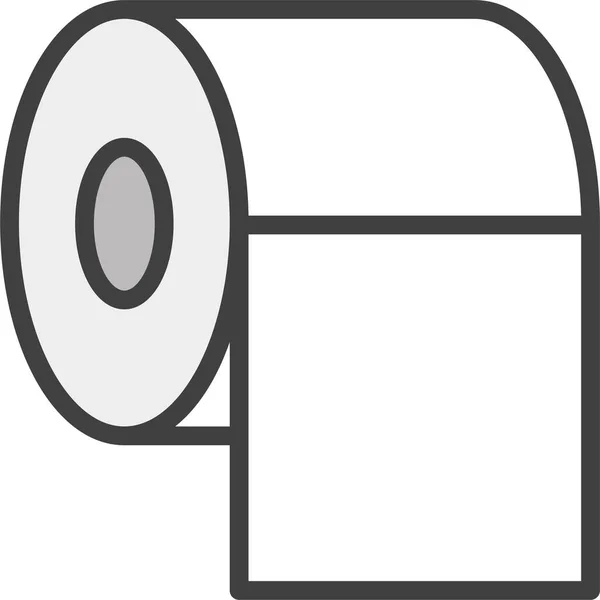 Diarrhea Paper Roll Icon Filledoutline Style — 图库矢量图片
