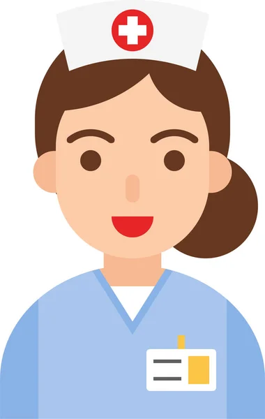 Avatar Female Job Icon — Stock Vector