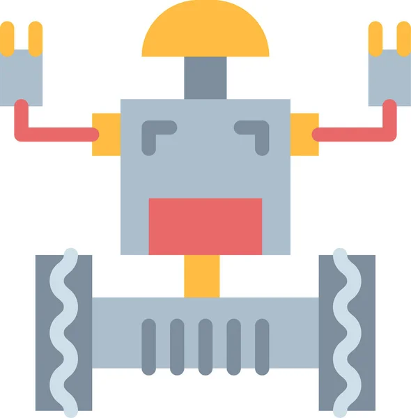 Robot Máquina Icono Robótica Estilo Plano — Archivo Imágenes Vectoriales