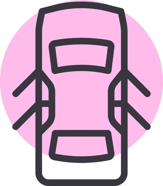 Automobile Car Door Icon Filledoutline Style — 图库矢量图片