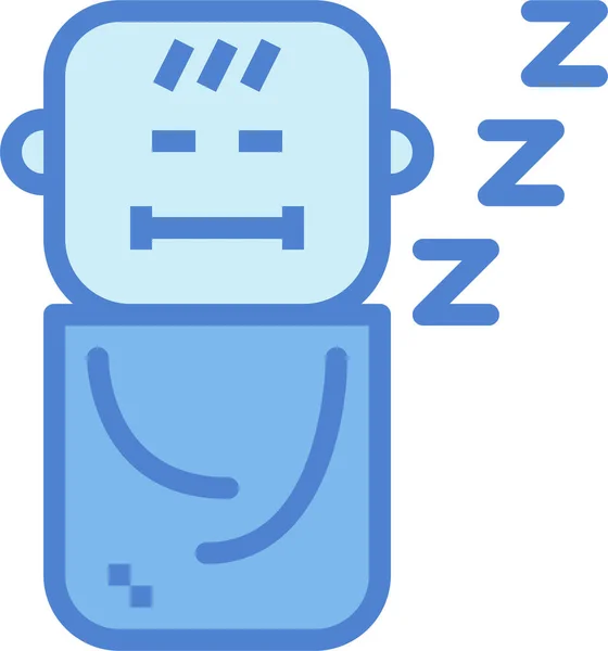 Bed Relax Sleep Icon — Stock Vector