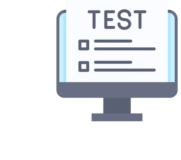 Examen Examen Experimento Icono — Archivo Imágenes Vectoriales