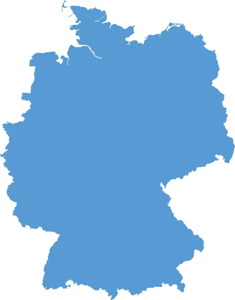 Németország Térkép Ország Ikon Szilárd Stílusban — Stock Vector