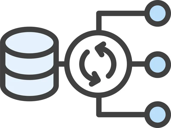 Ícone Servidor Backup Hospedagem —  Vetores de Stock