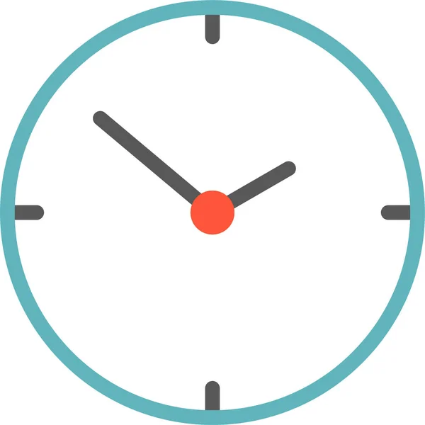 Icono Comercio Reloj Estilo Plano — Vector de stock