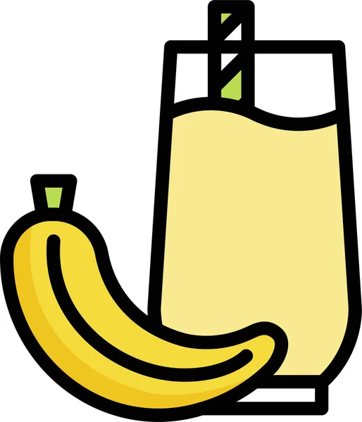 香蕉饮料图标 — 图库矢量图片