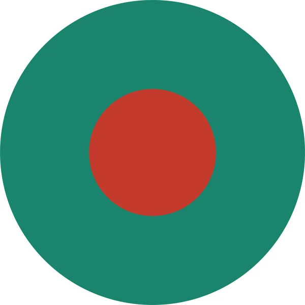 Ícone Bandeira País Bangladesh Estilo Plano —  Vetores de Stock