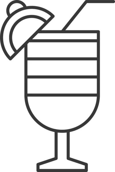 Напиток Напитки Икона Сок Набросок Стиле — стоковый вектор