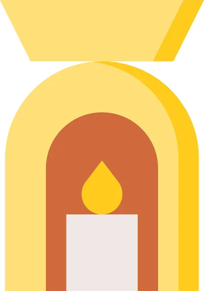 Vůně Lázeňské Lampy Lampa Lázeňské Ikony Plochém Stylu — Stockový vektor