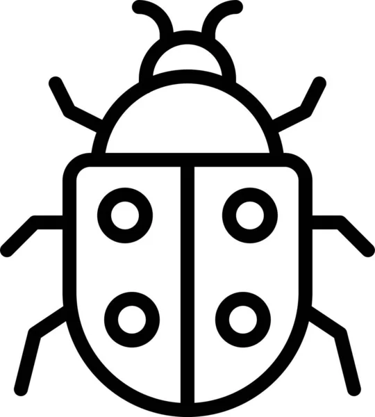 Böcek Böceği Simgesi — Stok Vektör