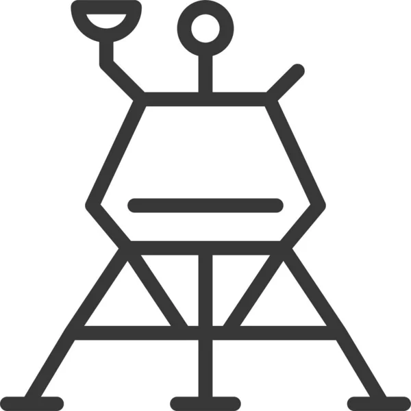 Иконка Робота Исследователя Стиле Наброска — стоковый вектор