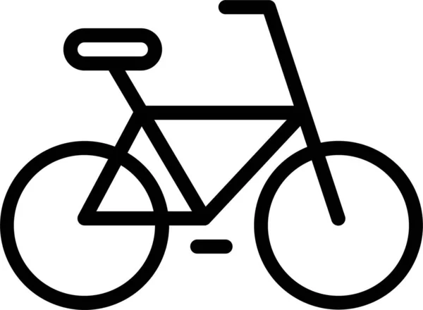 Fiets Fiets Fiets Icoon Grote Lijnen — Stockvector