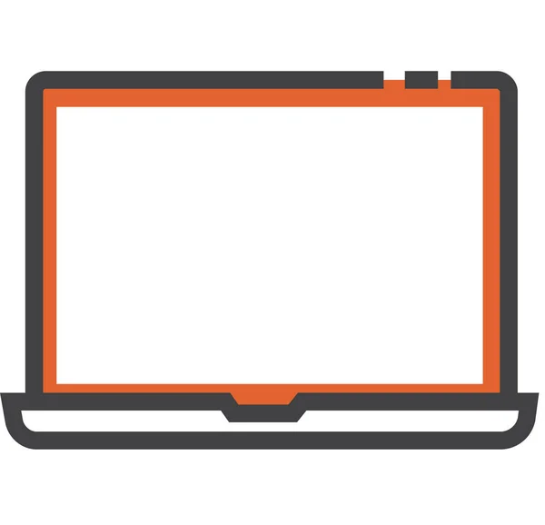 Laptop Computer Display Icon Mixed Category — Stock Vector