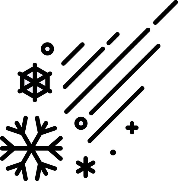 Ciudad Invierno Icono Nieve Estilo Filledoutline — Archivo Imágenes Vectoriales