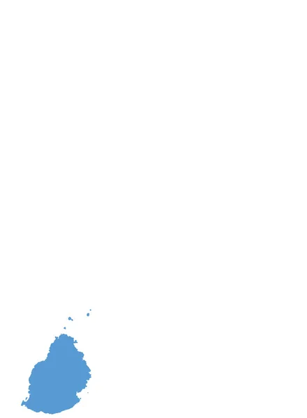 Mapa Mauritius Ícone País Estilo Sólido —  Vetores de Stock