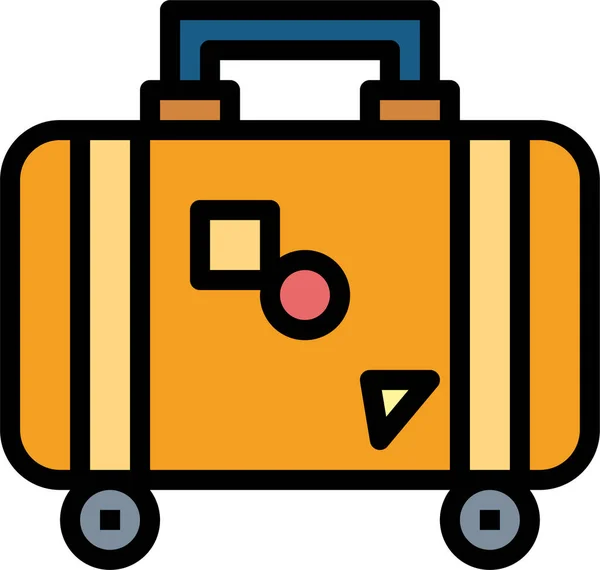 行李行李箱图标 按文件格式排列 — 图库矢量图片