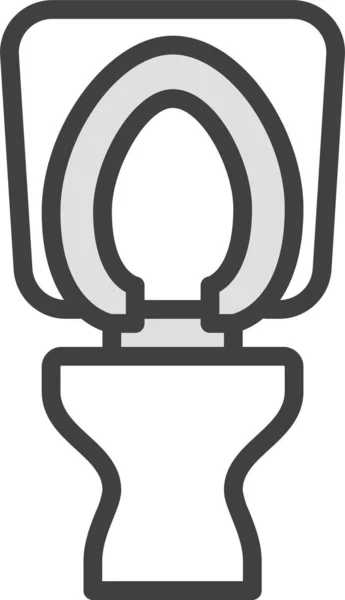 Diarree Toilet Roll Pictogram Filedoutline Stijl — Stockvector