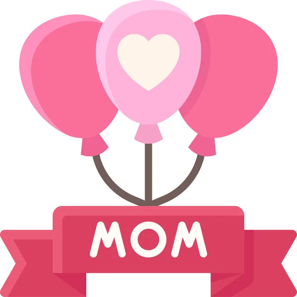 Celebrar Icono Las Vacaciones Maternas Categoría Mothersfathersday — Vector de stock