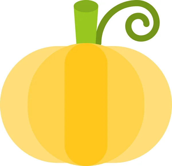 Food Healthy Pumpkin Icon Flat Style — Stock Vector