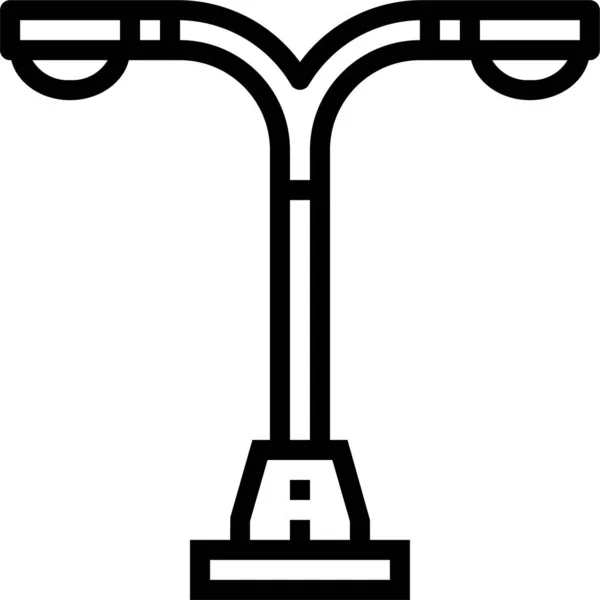 Symbol Für Lampenmast — Stockvektor