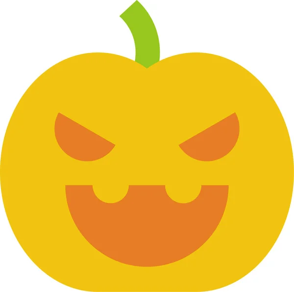 Food Fruit Halloween Icon Flat Style — Stock Vector