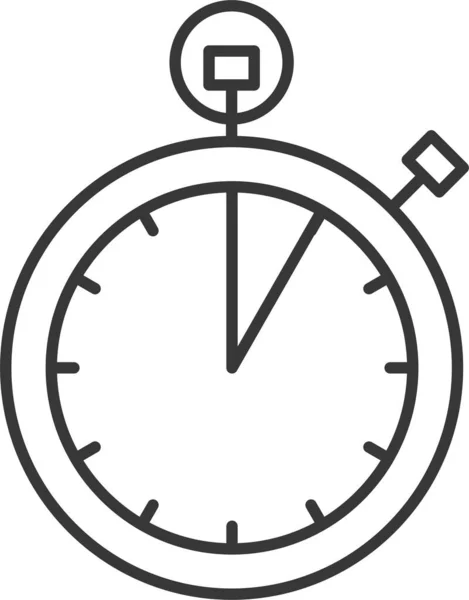 Klok Stopwatch Tijd Pictogram — Stockvector