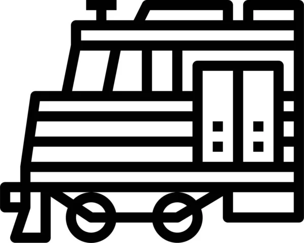 Kamusal Tren Tren Simgesi — Stok Vektör