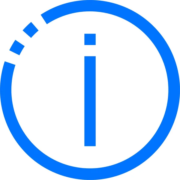 Center Data Info Icon Outline Style — 图库矢量图片