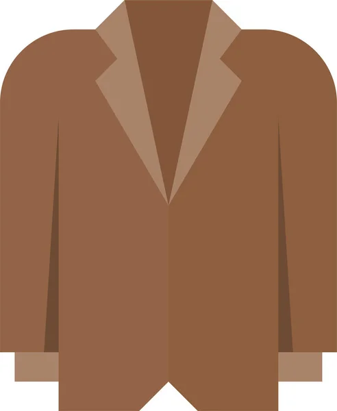 Ropa Ropa Abrigo Icono Estilo Plano — Vector de stock