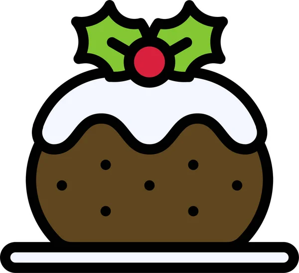 Christmas Food Xmas Icon Weihnachten Kategorie — Stockvektor