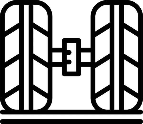Alignment Automobile Garage Icon Outline Style — ストックベクタ