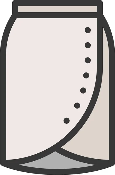 Икона Моды Женской Одежды Стиле Филедунайт — стоковый вектор