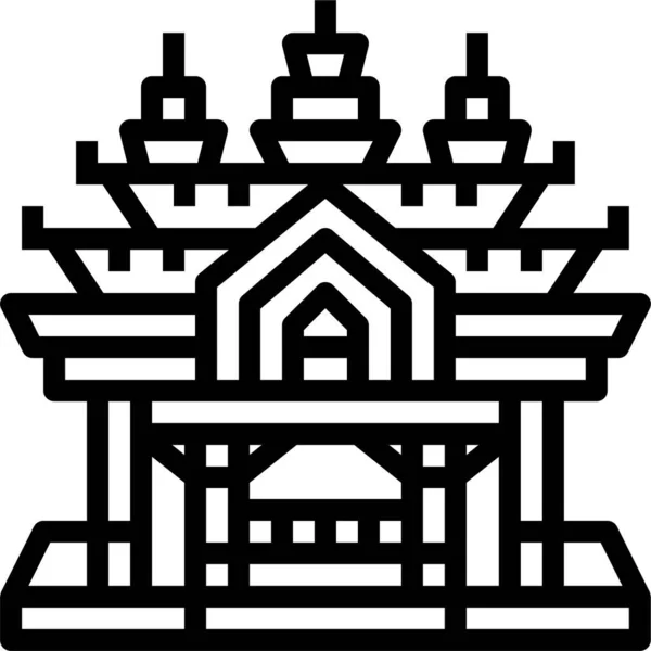 Buddha Von Pattaya Ikone — Stockvektor