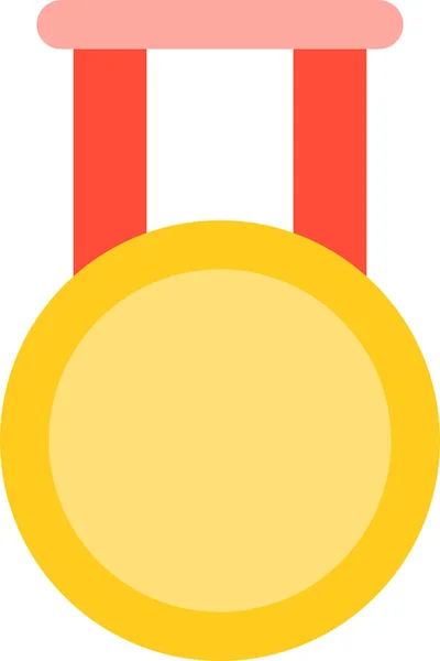 Award Badge Champion Icône Dans Style Plat — Image vectorielle