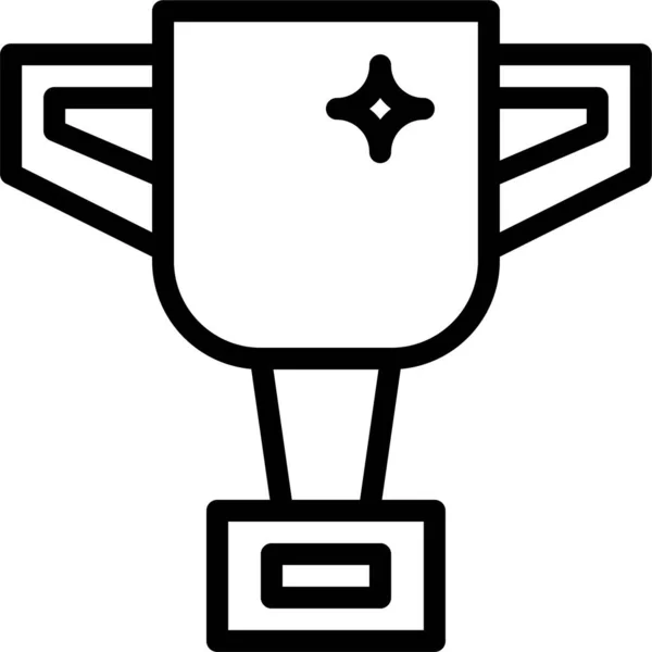 Award Champion Cup Icon Outline Style — Stock Vector