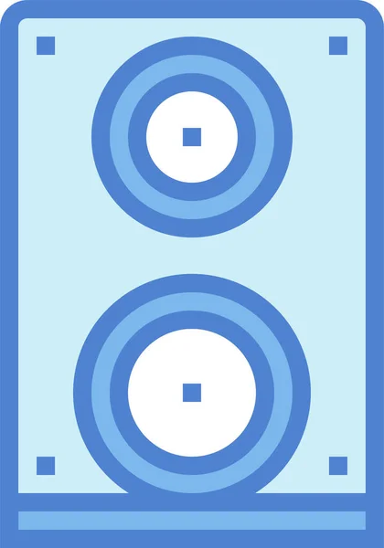 Multimedia Option Sound Icon Filledoutline Style — ストックベクタ