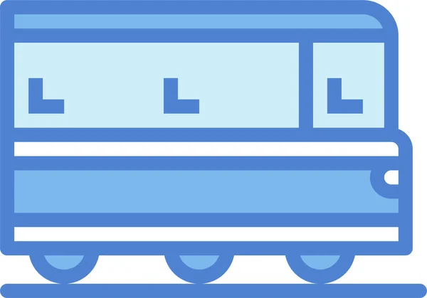 Tren Transporte Icono Viaje — Vector de stock