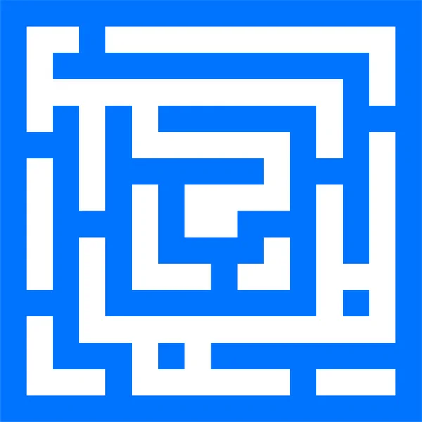 Spellen Labyrint Doolhof Pictogram Omtrek Stijl — Stockvector