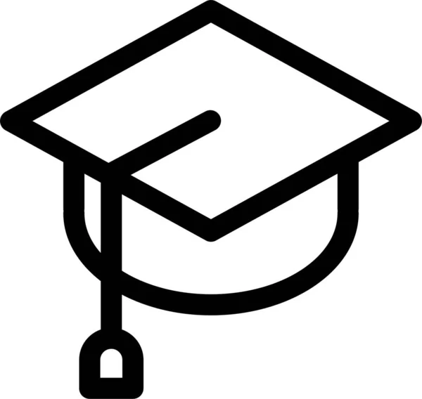 Ikona Mistrza Edukacji Zarysie — Wektor stockowy
