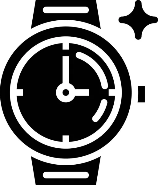 Zeitschaltuhr Symbol Soliden Stil — Stockvektor