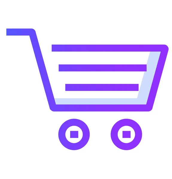 Cart Ecommerce Shop Icon Filledoutline Style — 图库矢量图片