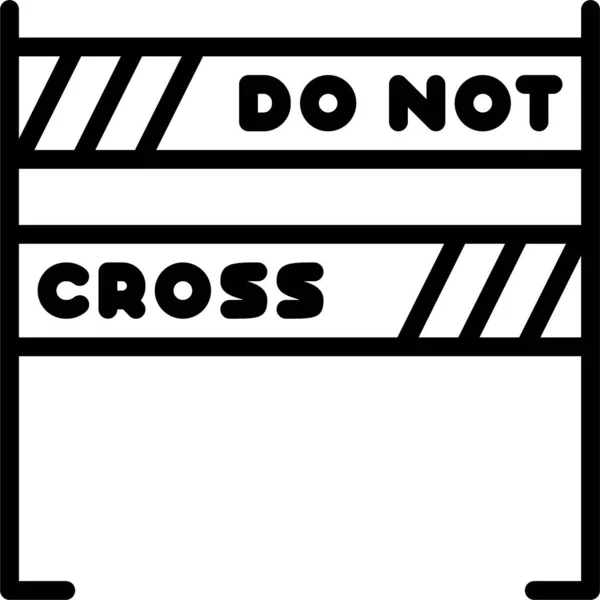 Cop Crime Cross Icon — Stock Vector