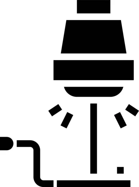 Desk Electronics Lamp Icon Solid Style — ストックベクタ