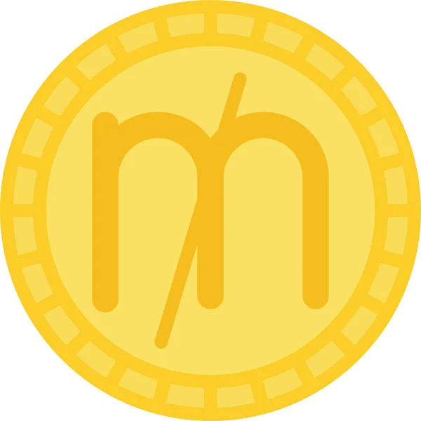 Moneda Moneda Mil Icono — Vector de stock