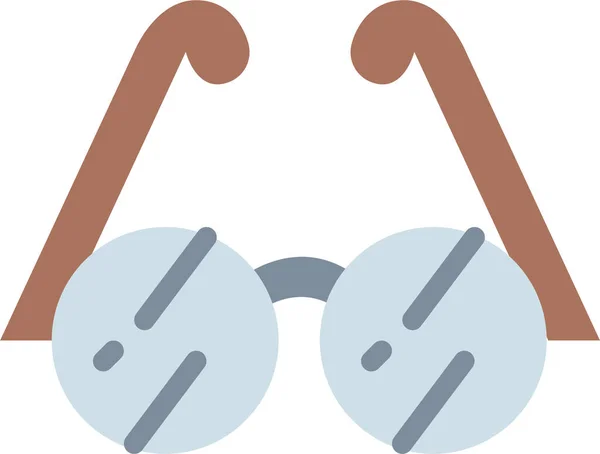 Fashion Glass Glasses Icon Flat Style — Stock vektor