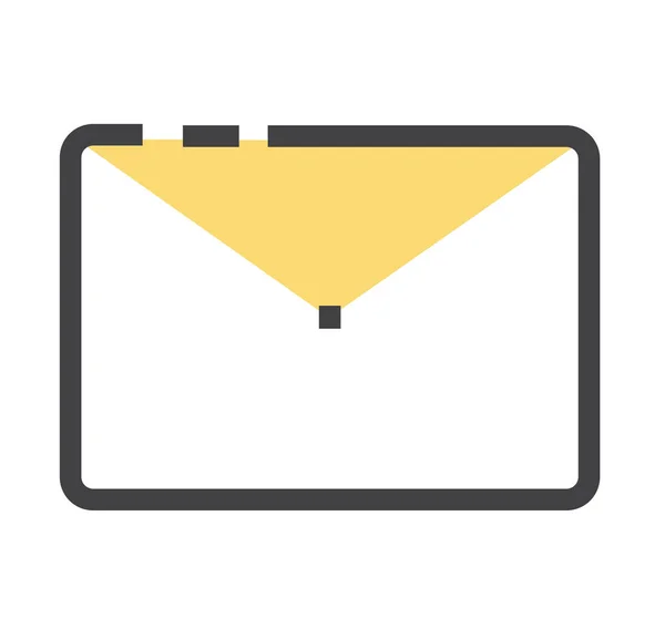 Ícone Mail Comunicação Caixa Entrada Estilo Filledoutline — Vetor de Stock