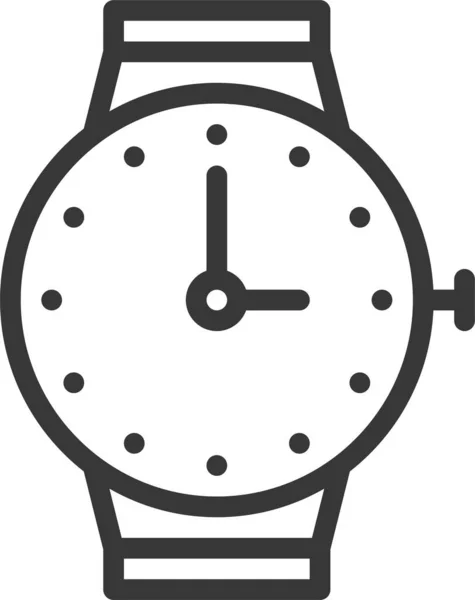 Horario Cita Icono Horario Estilo Esquema — Vector de stock